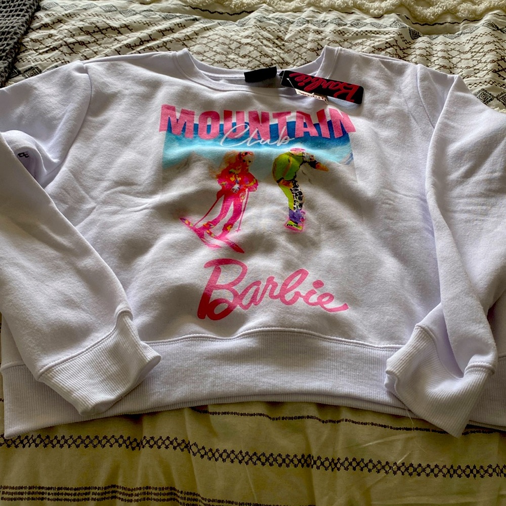 Brand new with tags Barbie sweatshirt